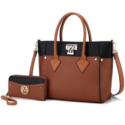 MKF Collection Brynlee Color-Block Women’s Tote Bag with Wallet by Mia K