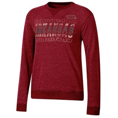 Ncaa Arkansas Razorbacks Women's Crew Neck Fleece Sweatshirt - Xl : Target