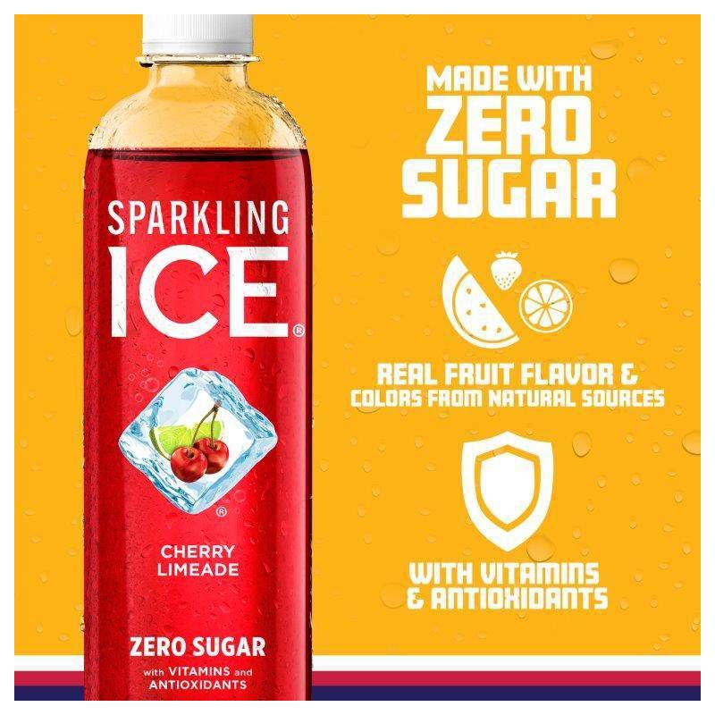 Sparkling Ice Cherry Limeade - 17 fl oz Bottle, 4 of 11