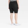 Women's High-Waist Cotton Blend Seamless 7" Inseam Bike Shorts - A New Day™ - 2 of 2