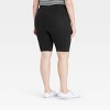 Women's High-Waist Cotton Blend Seamless 7" Inseam Bike Shorts - A New Day™ - image 2 of 2