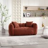LOVMOR 66.14"Soft beanbag chair with high resilience foam core for two people,Yellow - 2 of 4