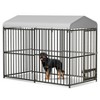 4x4x6FT Outdoor Dog Kennel with Roof, Outdoor Large Dog Cage, Heavy Duty Dog Run Enclosure with Safety Lock for Garden Backyard - 3 of 4