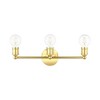 Livex Lighting Lansdale 3 - Light Vanity in  Polished Brass - 3 of 4