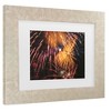 Trademark Fine Art - Kurt Shaffer Abstract Fireworks 2020 4 Matted Framed Art - image 3 of 4