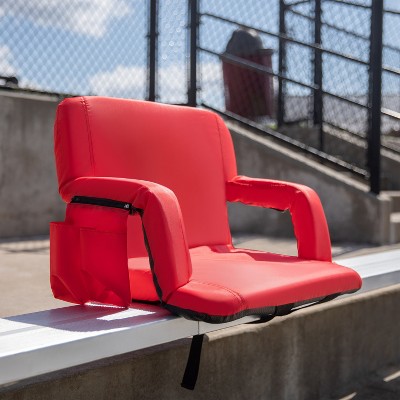 Freeport Park® Reclining Backpack Padded Stadium Chairs-Armrests & Storge Pockets & Reviews