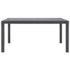 vidaXL Patio Table, Brown 59"x35.4"x28.3" Plastic Rattan Look - 3 of 4