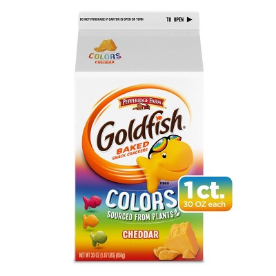 Pepperidge Farm Goldfish Colors Cheddar Crackers - 30oz