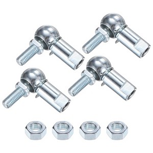 Unique Bargains Self-lubricating Steel Durable Multipurpose Use Rod End Bearings 4 Pcs - 1 of 4