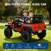 24V 2 Seater Ride On Truck,4WD Kids Electric Car W/Remote Control，Battery Powered Ride On Toy Car with Spring Suspension - 4 of 4