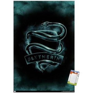 Trends International Harry Potter - Slytherin Crest Magic Unframed Wall Poster Prints - 1 of 4