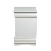 1pc Traditional Classic White Finish 2-Drawers Nightstand Wooden Bedroom Furniture - 4 of 4