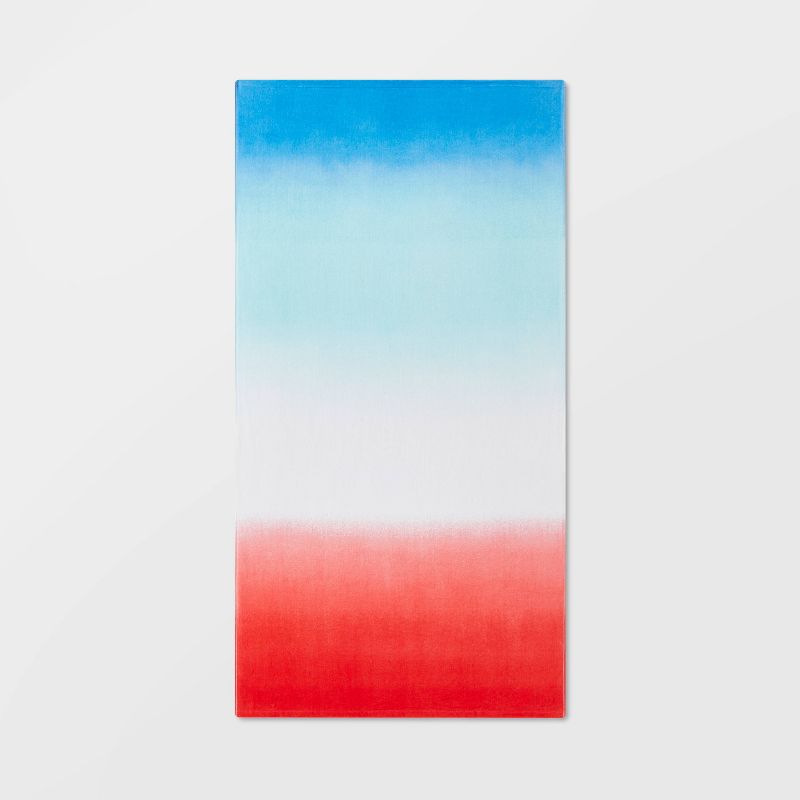 Gradient Beach Towel Red/White/Blue - Sun Squad&#8482;, 1 of 8