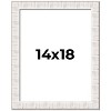 PosterPalooza | Sculpted White Picture Frame - UV Acrylic, Foam Board Backing, Hanging Hardware - 2 of 4