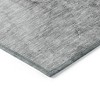 Gray Silver And Charcoal Nautical Washable Indoor Outdoor Area Rug - 4 of 4