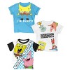 Nickelodeon Spongebob Square Pants Shirts for Boys (3-Pack) KidsGraphic Tshirt for Toddler & Up - 6 Bu/WH/W SS - 2 of 4