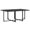 vidaXL Patio Dining Set Table and Chair Garden Outdoor Furniture Black Textilene - 4 of 4