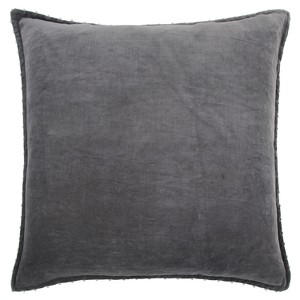 Throw Pillow Rizzy Home Dark Gray