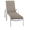 Courtyard Casual Santa Fe Wicker Aluminum Chaise Lounge  Price Set of 2 - 4 of 4