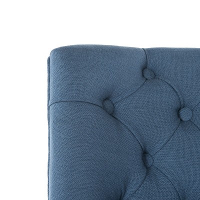 Espresso Black Linen and Wood Transitional Swivel Task Chair