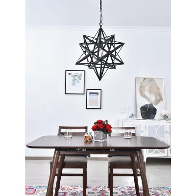 Nocturne Starlight Black Iron 1-Light Pendant