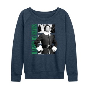 Women's - ELF - Raised by Elves Lightweight French Terry Wide Neck Long Sleeve Shirt - 1 of 4