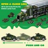 Joyfy 25 in 1 Die-cast Military Army Play Vehicle Set with Sounds and Lights in Carrier Truck, Push and Go Car Toy, Kids Birthday Gifts for Ages 3+ - 4 of 4