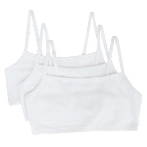 Fruit of the Loom Women's Spaghetti Strap Cotton Sports Bra 3-Pack - 1 of 4