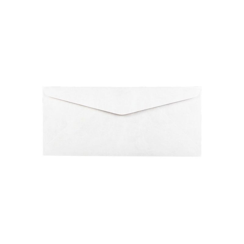 JAM Paper #10 Business Tyvek Tear-Proof Envelopes 4.125" x 9.5" White 2131077, 1 of 3