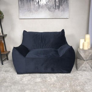CAVINAS Bean Bag Chair with Armrests, Velvet Cloud Couch with High-Density Shredded Foam and Removable Cover for Reading, Resting - 1 of 4
