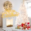 Whisen 7.5FT Prelit Christmas Tree with Memory Wire, 450 Warm Incandescent Lights, 1240 Tips, Stable Metal Stand - 3 of 4