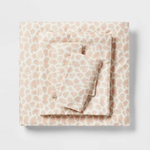 Microfiber Sheet Set Pink Leopard Print - Room Essentials™ - 1 of 4