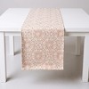 Anna-Kaci Floral Embroidered Table Runner with Intricate Pattern Detailing 13.5x47in - 3 of 4