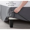LISM 14 Inch Drop Microfiber Bed Skirts Hotel Quality Pleated Shrinkage and Fade Resistant - 4 of 4