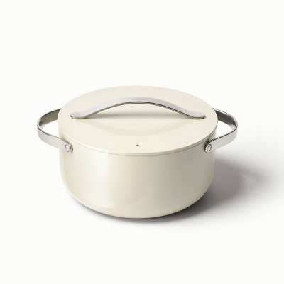 Caraway Home 6.5qt Dutch Oven with Lid Cream