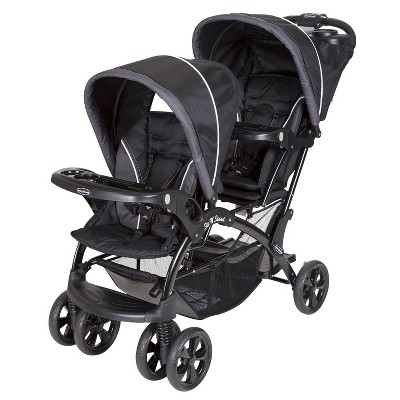 Image of Baby Trend Double Sit N' Stand Toddler and Baby Stroller, Onyx | SS76072A