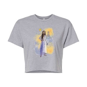 Women's - Disney - Asha And Star Cropped Graphic T-Shirt - 1 of 4