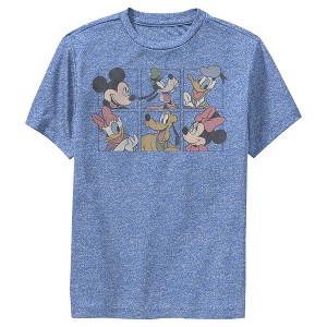 Boy's Disney Mickey & Friends Grid Performance Tee - 1 of 4