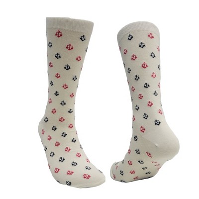 Anchor Pattern Socks (Men's Sizes Adult Large) from the Sock Panda