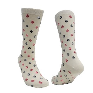 Anchor Pattern Socks (Men's Sizes Adult Large) from the Sock Panda - 1 of 3