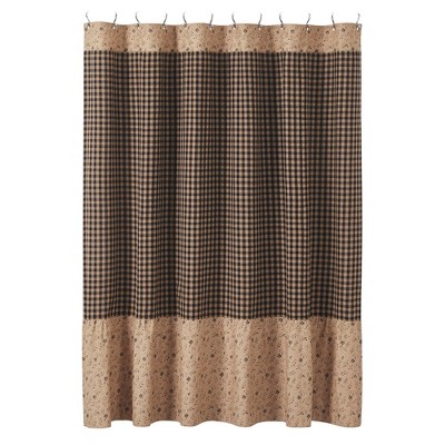 Maisie Ruffled Shower Curtain 72x72 VHC Brands