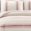 Farmhouse Striped Reversible Quilt Bedding Set - Lush Décor - 3 of 4