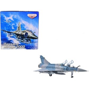 Dassault Mirage 2000B Fighter Plane Blue Camouflage with Missile Accessories "Wing" Series 1/72 Diecast Model by Panzerkampf - 1 of 4