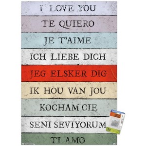 Trends International Love Language - I Love You Unframed Wall Poster Prints - 1 of 4