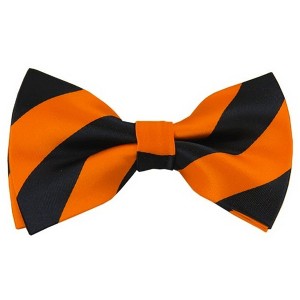 Men's 2.75 W And 4.75 L Inch With Pre-Tied College Stripe Bowtie - 1 of 3