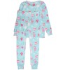 RuffleButts SoftSnooze Girls Holiday Ruffle Long Sleeve Pajama Set - 2 of 2