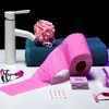 Evideco French Home Goods 3-Ply 140-Sheet Pink Toilet Paper Playful Decorative Bulk Sandalwood-Scented Rolls - 4 of 4