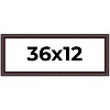 PosterPalooza | Panoramic Linear Brown Picture Frame - UV Acrylic, Foam Board Backing, Hanging Hardware - 2 of 4