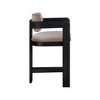 Meridian Furniture,Sacha Taupe Velvet Stool - 4 of 4