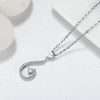 Angel Tear Pendant Necklace for Women Heart Cut CZ Sterling Silver Ginger Lyne Collection - 2 of 4